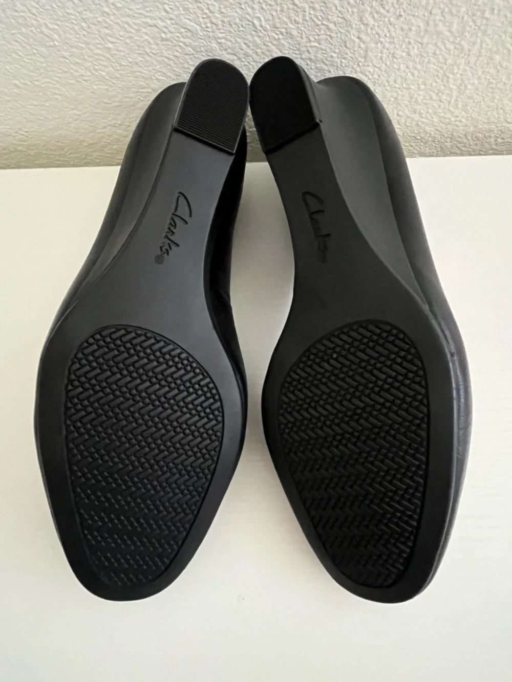 Clarks Ultimate Comfort Classic Black Wedge Pumps - Women's Dress Wedges 10W